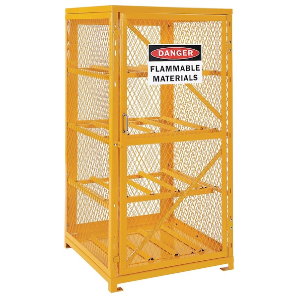Global Industrial Storage Cabinet Single Door Horizontal, 8 Cylinder Capacity, Assembled 493353 - main